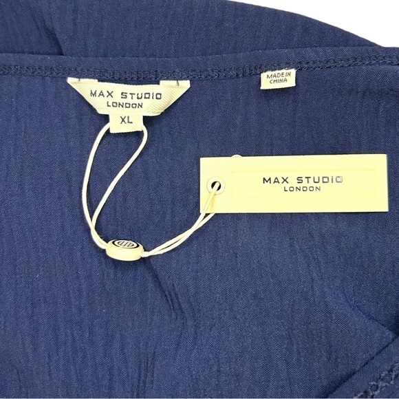 Max Studio London Women’s Sapphire Above The Knee Midi Peplum Dress Size XL - Picture 4 of 11